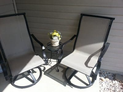 Outdoor swivel rocker chairs