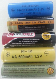 AA rechargeable solar batteries