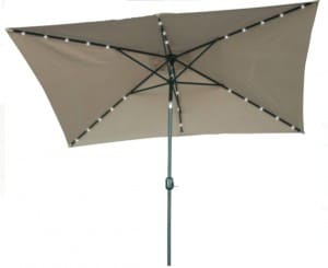 Rectangular Solar Powerd Umbrella