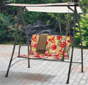 Floral 2 seat Swing with Canopy