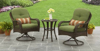 Azalea Ridge Brown resin wicker bistro set