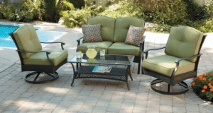 Outdoor Patio Furniture Set-Providence 4 piece conversation set