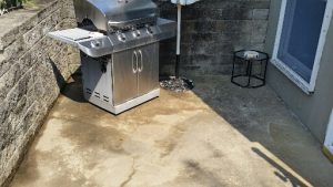 BBQ concrete patio