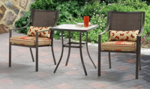 Outdoor Bistro Table and Chairs-Mainstays Alexandra Square bistro set