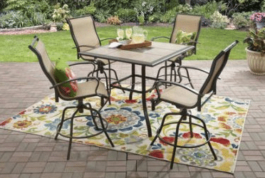 High Tile Top Patio Table And Chairs Outdoor Room Ideas