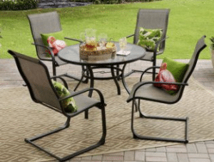 Mainstays Bristal Springs 5 piece patio dining set