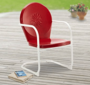 Mainstays red retro motion chair
