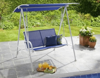 Mainstays 2 Seat Sling Swing Blue