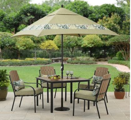 Better Homes and Gardens Jade Avenue dining set with umbrella