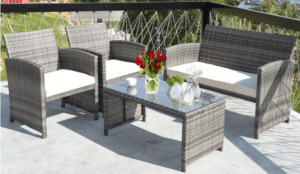 Goplus Wicker conversation set