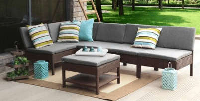 Baner Garden Chair set with ottoman