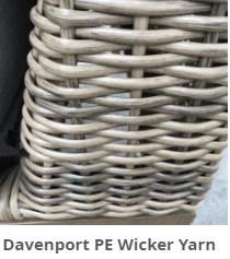 Davenport resin wicker Yarn