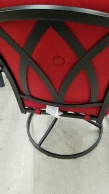 Back of Belden Park Bistro chair