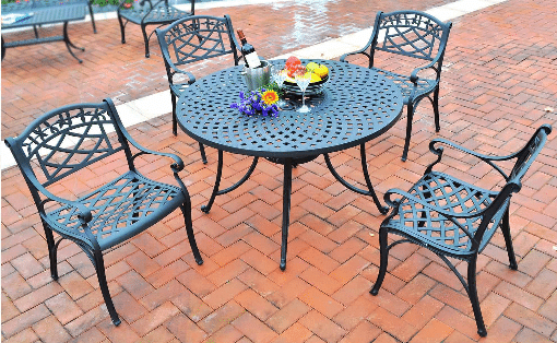 Crosley Sedona patio dining set with 4 chairs with 42 inch table