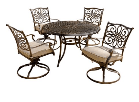 Hanover Traditions patio dining set with 4 chairs
