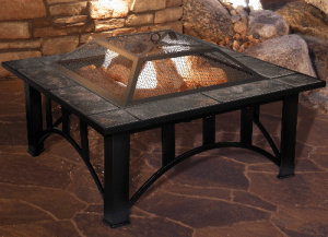 Pure Garden Marble top fire pit