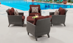 Hanover Savannah Resin Wicker Patio Chat Set