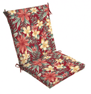 Flowered patio chair cushions