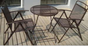 Wrought Iron Patio Furniture Sets-Folding garden furniture for easy storage