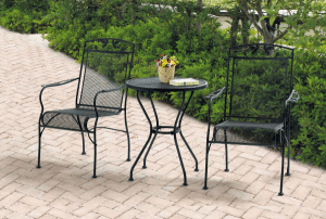 Wrought Iron Patio Furniture Sets-Jefferson Wrought Iron Bistro Set