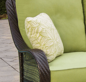 Orleans resin wicker, cushions and pillows