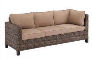 Brookbury all weather Wicker Patio Set sofa