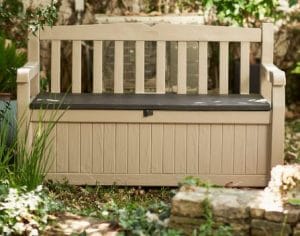 Outdoor Storage Furniture-Keter Eden resin storage bench