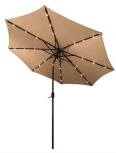 Aleko umbrella with solar lights