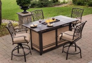 Hanover Traditions fire pit bar set