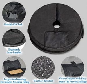 Sunrise Weight bag for umbrella base