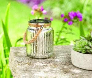 Better Homes & Gardens Small Solar Jar Lantern