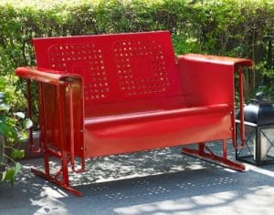 Crosley Bates metal 2 seat outdoor glider bench