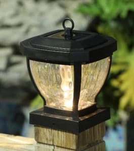 4 x 4 Solar Light Post Cap