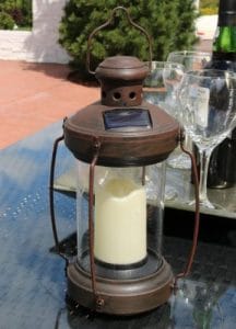Sunnydaze Outdoor Antique Hanging Solar Lantern