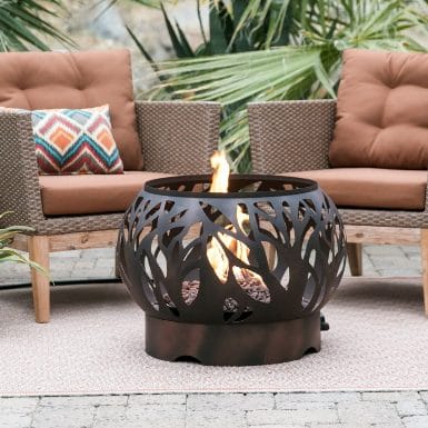 Coral Coast Cypress Outdoor Propane Fire Bowl