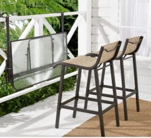 Crowley Park bistro set with table folded down