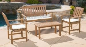 Emilia Acacia patio conversation set