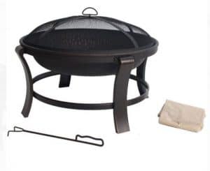 Mainstays 30 inch round wood burning fire pit