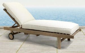 Hamptons Teak wood Chaise Lounge