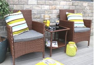 Outdoor Bistro Table and Chairs-Baner Garden patio bistro set