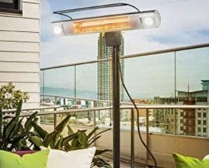 Bar type Outdoor Electric Heaters for Patio on stand