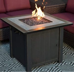 Get a fire pit for wood deck