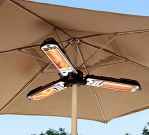 Hiland Outdoor Electric Heaters for Patio on umbrella post