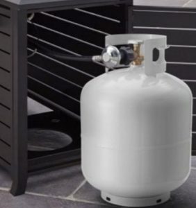 Carter Hills propane tank door