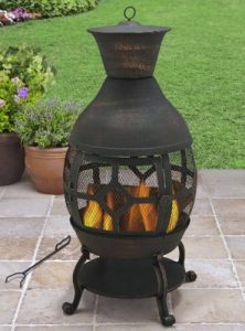 Chiminea Outdoor Fireplace-Better Homes and Gardens Cast Iron Chiminea Outdoor Fireplace