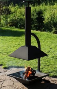 Chiminea Outdoor Fireplace-Sunnydaze Modern  Chiminea Outdoor Fireplace