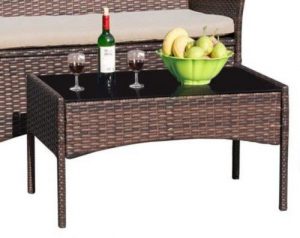 Walnew Outdoor Wicker Patio Furniture coffee table