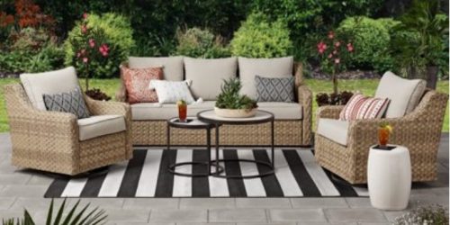 Better Homes & Gardens River Oaks Wicker Patio Conversation Set