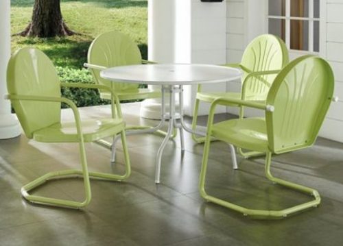 Crosley Griffith Metal Patio Dining Sets for the Retro Look