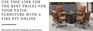Hanover collection of firepit chat sets